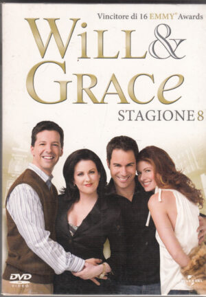 Will & Grace - Stagione 8 Completa (Episodi 1-23) (4 DVD) con Cofanetto in cartoncino - DVD in Italiano
