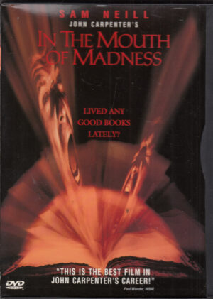 In the mouth of madness con Sam Neill. DVD Edizione Stati Uniti NTSC Regione 1, Lingua Inglese. Custodia Snapper