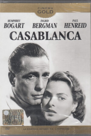 Casablanca con Humphrey Bogart. Cinema Gold vol. 4. DVD in Italiano. Versione da edicola. Nuovo