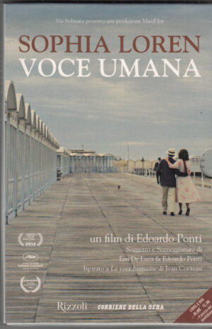 Voce umana un film con Sophia Loren. Libro + DVD in Italiano con Cofanetto. Versione da edicola