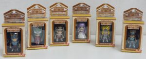 SAINT SEIYA. Serie Completa Gashapon 6 Mini Figure con ciondolo, 4 cm. Cavalieri dello Zodiaco. Bandai