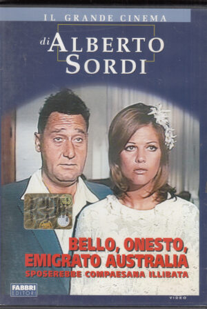 Bello onesto emigrato Australia sposerebbe compaesana illibata. Il Grande Cinema di Alberto Sordi. DVD in Italiano. Versione da edicola