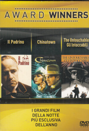 I Grandi Film. Award Winners vol. 2. Raccolta 3 Film (Il Padrino, Chinatown, Gli intoccabili) con n. 3 DVD in Italiano con Slipcase