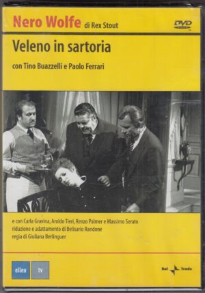 Veleno in sartoria. Nero Wolfe con Tino Buazzelli, Paolo Ferrari. DVD in Italiano. Nuovo