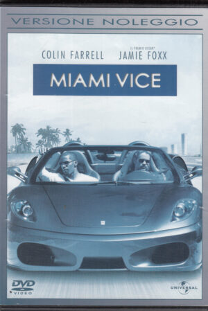 Miami Vice con Colin Farrell e Jamie Foxx. DVD in Italiano. Versione Noleggio