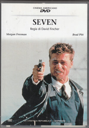 Seven un film con Morgan Freeman e Brad Pitt. DVD in Italiano. Versione da edicola