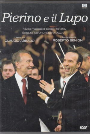 Pierino e il lupo diretta da Claudio Abbado, Interpretata da Roberto Benigni. DVD in Italiano ed.
