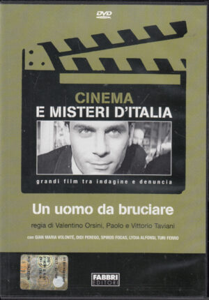 Un uomo da bruciare. Cinema e Misteri d'Italia. DVD in Italiano. Versione da edicola