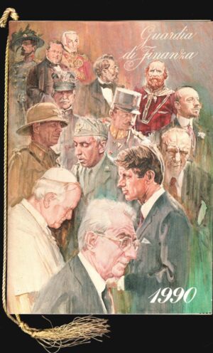 Calendario Guardia di Finanza Anno 1990. Con Cordoncino Originale