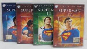 Superman 1, 2, 3, 4. Serie Completa Deluxe Edition con n. 4 DVD in Italiano. Versione da edicola