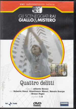 Quattro delitti - Miniserie TV Completa DVD RAI Vol. 1 (Episodi 1-2) Sceneggiati Rai Giallo & Mistero - Versione da edicola DVD in Italiano