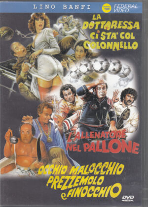 Lino Banfi - Box 3 film (3 DVD) - DVD in Italiano (La dottoressa ci stà col Colonnello, L'allenatore nel pallone, Occhio malocchio prezzemolo e finocchio)