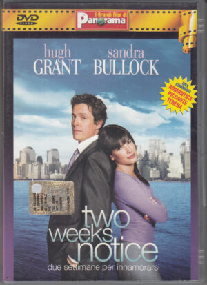 Due settimane per innamorarsi (Tho weeks notice). Grandi film di Panorama. DVD in Italiano. Versione da edicola