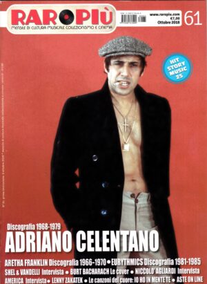 Rivista Raoropiù n. 61 - Ottobre 2018. In copertina: Adriano Celentano