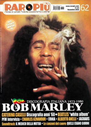 Rivista Raoropiù n. 62 - Novembre 2018. In copertina: Bob Marley
