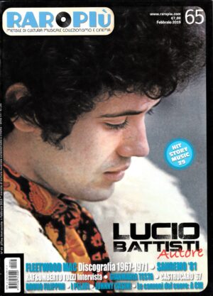 Rivista Raoropiù n. 65 - Febbraio 2019. In copertina: Lucio Battisti