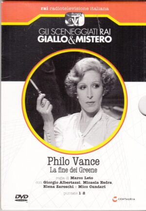 Philo Vance: La fine dei Greene. Miniserie TV Completa. (Episodi 1-2). DVD in Italiano. Sceneggiati Rai Giallo e Mistero. Versione da edicola