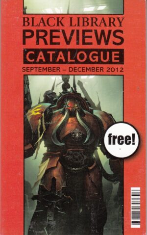Black Library. Previews Catalogue September-December 2012. Libro in Inglese ed. Games Workshop