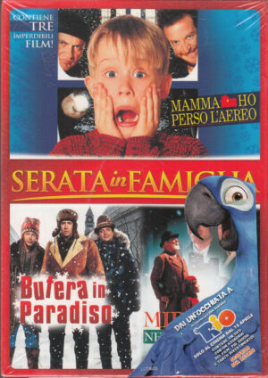 Serata in famiglia Collection - 3 film (3 DVD) con Cofanetto - DVD in Italiano (Mamma ho perso l'aereo, Bufera in Paradiso, Miracolo nella 34 strada)