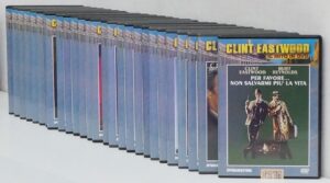 Clint Eastwood. Il Mito in dvd. Lotto di 27 Film con n. 27 DVD in Italiano. Versione da Edicola