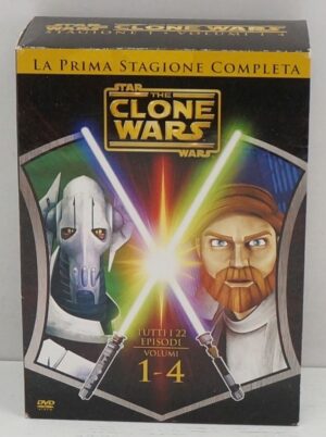 Star wars. The Clone Wars. Stagione 1 Completa. (Episodi 1-22) (4 DVD) con Cofanetto. DVD in Italiano