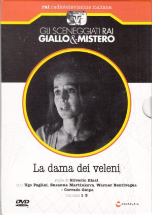 La dama dei veleni. Miniserie TV Completa. (Episodi 1-3). DVD in Italiano. Sceneggiati Rai Giallo & Mistero. Versione da edicola