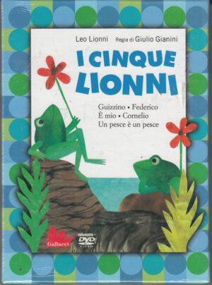 I Cinque Lionni di Lionni Leo, Regia di Gianini Giulio. Libro + DVD in Italiano con Cofanetto ed. Gallucci