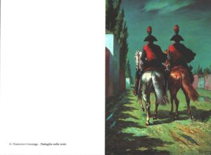 Biglietto augurale Carabinieri Pattuglia nella notte di G. Francesco Gonzaga