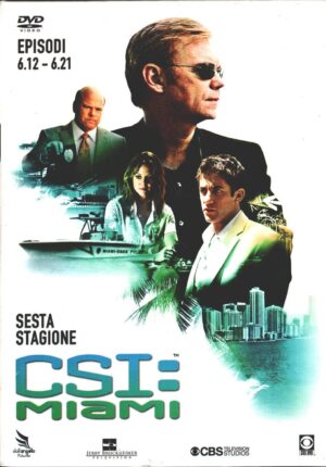 CSI: Miami. Stagione 6 Parte Seconda. (Episodi 12-21) (3 DVD) con Cofanetto. DVD in Italiano
