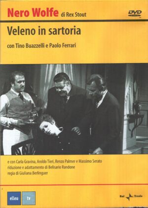 Veleno in sartoria. Nero Wolfe con Tino Buazzelli, Paolo Ferrari. DVD in Italiano ed.