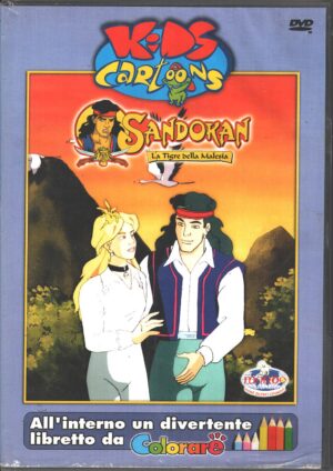Sandokan. Stagione 1 (Episodi 1-3) SENZA Libretto da colorare. Kids Cartoons. DVD in Italiano ed.