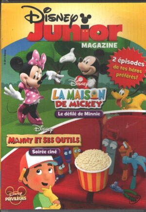 Disney Junior Magazine vol. 13. Manny et ses outils, La maison de Mickey. Versione da edicola. Edizione Francia PAL Regione 2, Lingua Francese