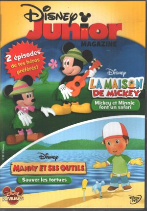 Disney Junior Magazine vol. 4. Manny et ses outils, La maison de Mickey. Versione da edicola. Edizione Francia PAL Regione 2, Lingua Francese