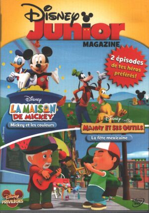 Disney Junior Magazine vol. 5. Manny et ses outils, La maison de Mickey. Versione da edicola. Edizione Francia PAL Regione 2, Lingua Francese