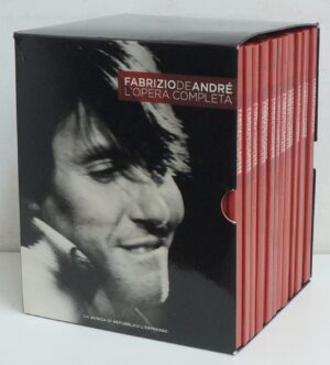 Fabrizio De Andrè L'opera completa (14 CD Audio + 1 DVD) con Cofanetto. Versione da edicola