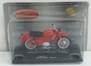 Moto Guzzi Zigolo. Modellino Moto Scala 1:24 Die Cast. Versione da edicola. Hachette
