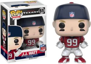 Funko Pop! Football NFL: J. J. Watt. Houston Texans n. 51. Action Figure cm 10. Funko