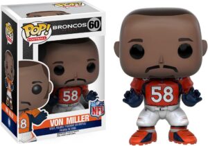 Funko Pop! Football NFL: Von Miller. Broncos Denver n. 60. Action Figure cm 10. Funko