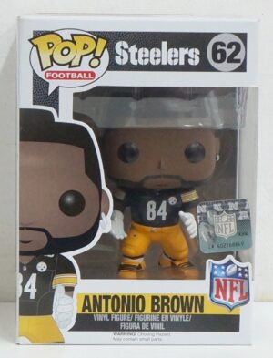 Funko Pop! Football NFL: Antonio Brown. Steelers n. 62. Action Figure cm 10. Funko