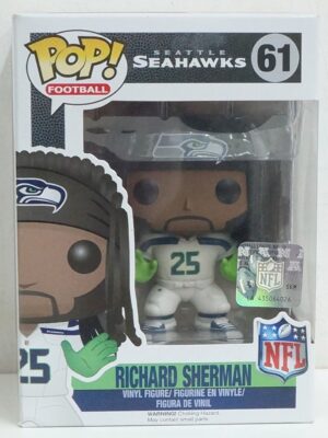 Funko Pop! Football NFL: Richard Sherman. Seattle Seahawks n. 61. Action Figure cm 10. Funko