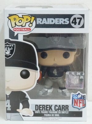 Funko Pop! Football NFL: Derek Carr. Raiders n. 47. Action Figure cm 10. Funko
