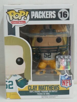 Funko Pop! Football NFL: Clay Matthews. Packers n. 16. Action Figure cm 10. Funko