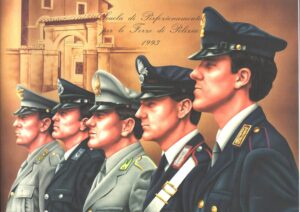 Calendario Scuola di Perfezionamento per le Forze di Polizia Anno 1993. Senza Cordoncino Originale