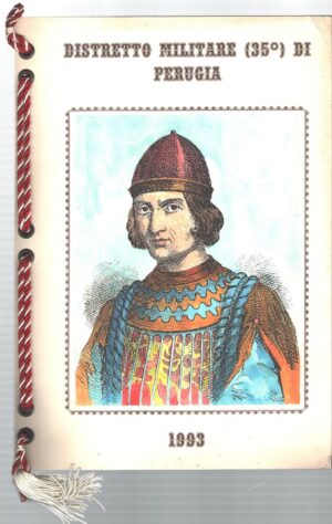 Calendario Distretto Militare Principale di Perugia Anno 1993. Con Cordoncino Originale