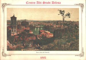 Calendario Centro Alti Studi Difesa Anno 1992. Senza Cordoncino Originale