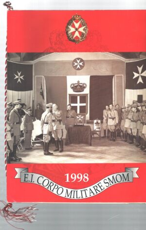 Calendario E.I. Corpo Militare SMOM Sovrano Ordine di Malta Anno 1998. Con Cordoncino Originale