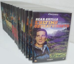 Bear Grylls. L'ultimo sopravvissuto. Stagioni da 1 a 4 Complete (Episodi 52) (25 DVD) Versione da edicola. DVD in Italiano