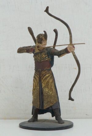 Elfo arciere. Il Signore degli Anelli, The Lord of the Rings. Miniatura in metallo cm 7. De Agostini NLP 2007
