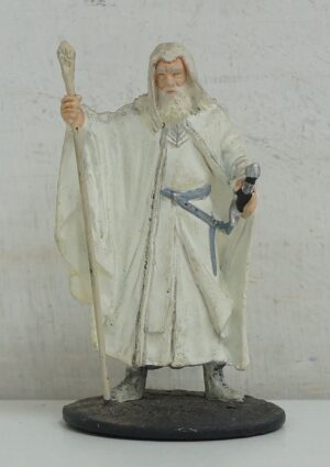 Gandalf il bianco. Il Signore degli Anelli, The Lord of the Rings. Miniatura in metallo cm 7. De Agostini NLP 2004