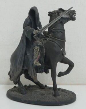 Nazgul a cavallo. Il Signore degli Anelli, The Lord of the Rings. Miniatura in metallo cm 7. De Agostini NLP 2005